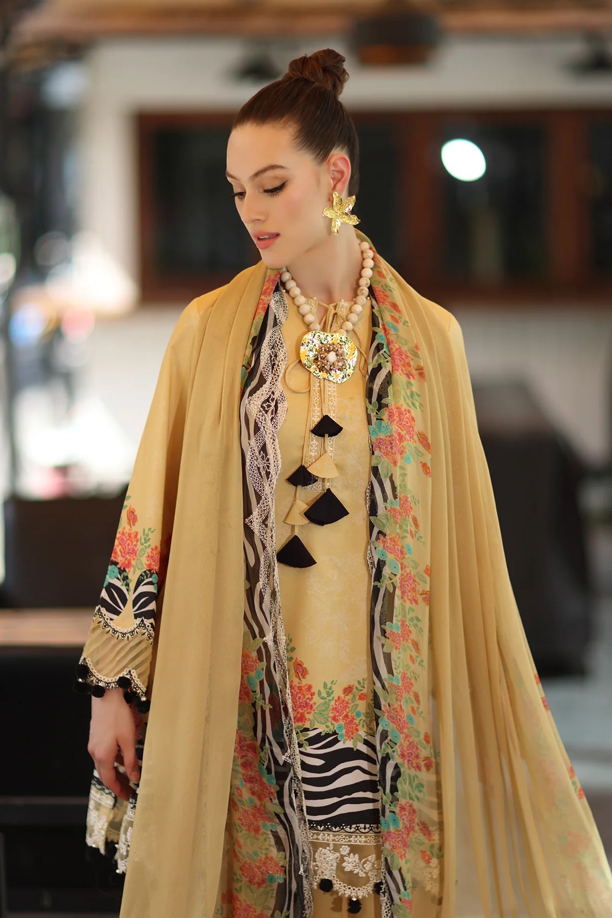 Combination by Charizma | Unstitched Embroidered Lawn Collection Vol - I (CC6-06)