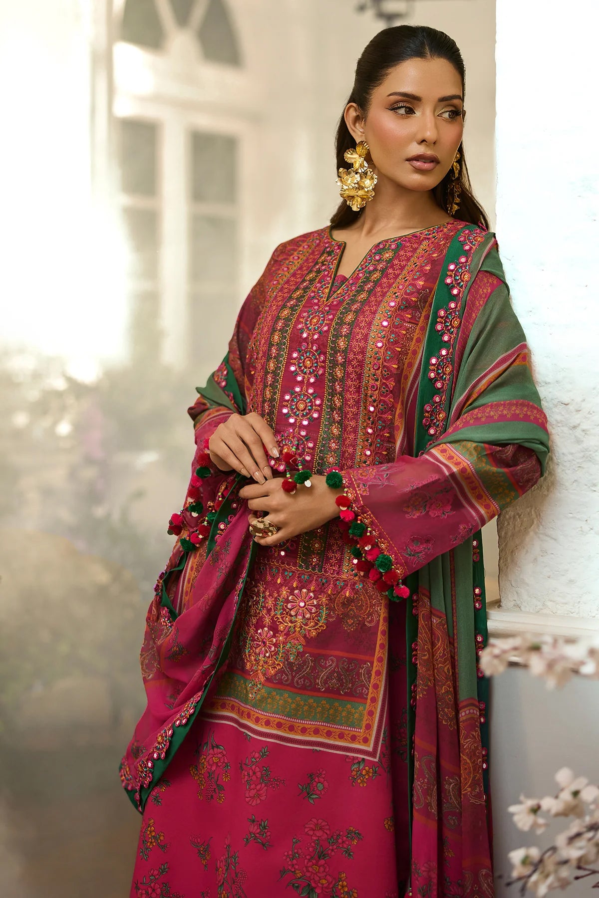 Sunshine by Charizma | Unstitched Embroidered Lawn Vol-02 Collection - 2026 (CSN6-14)