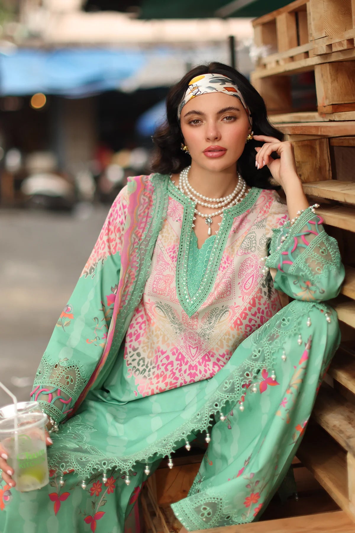 Charizma Signature Unstitched Embroidered Lawn Vol-01 Collection - 2026 (CS6-05)