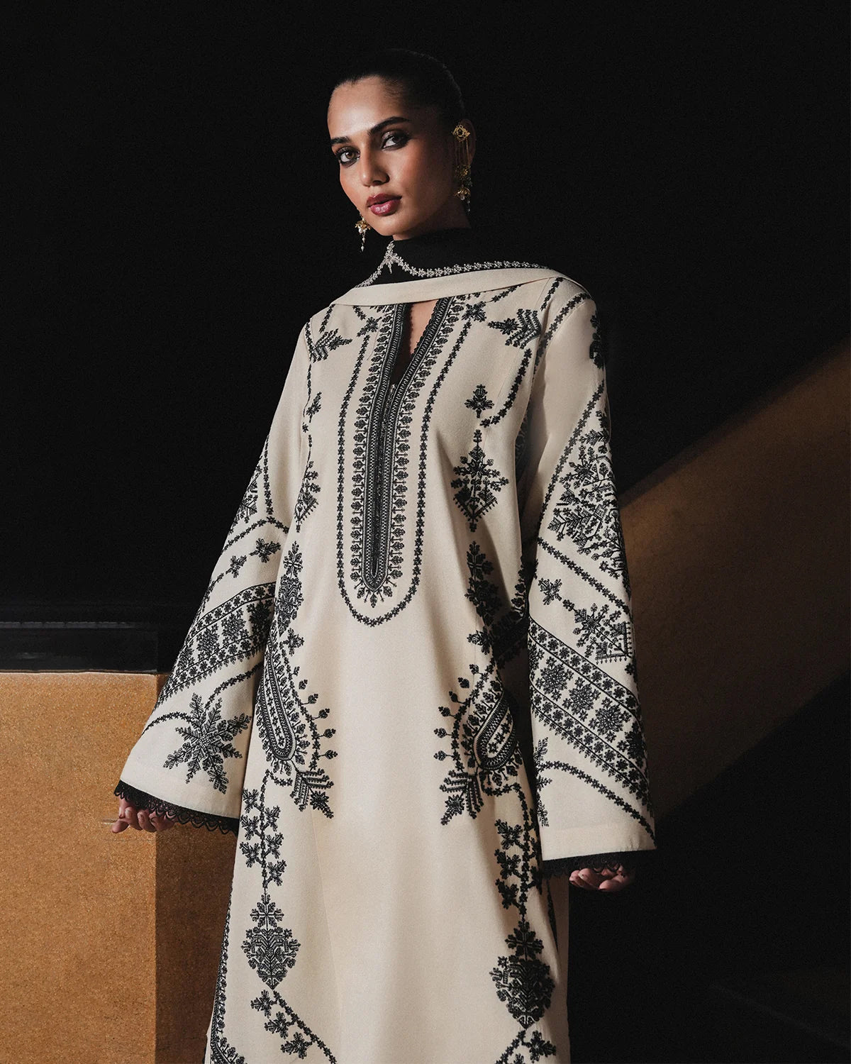 Jugnu by Hussain Rehar | Unstitched Karandi Embroidered Collection - 2026 (NIGAH)