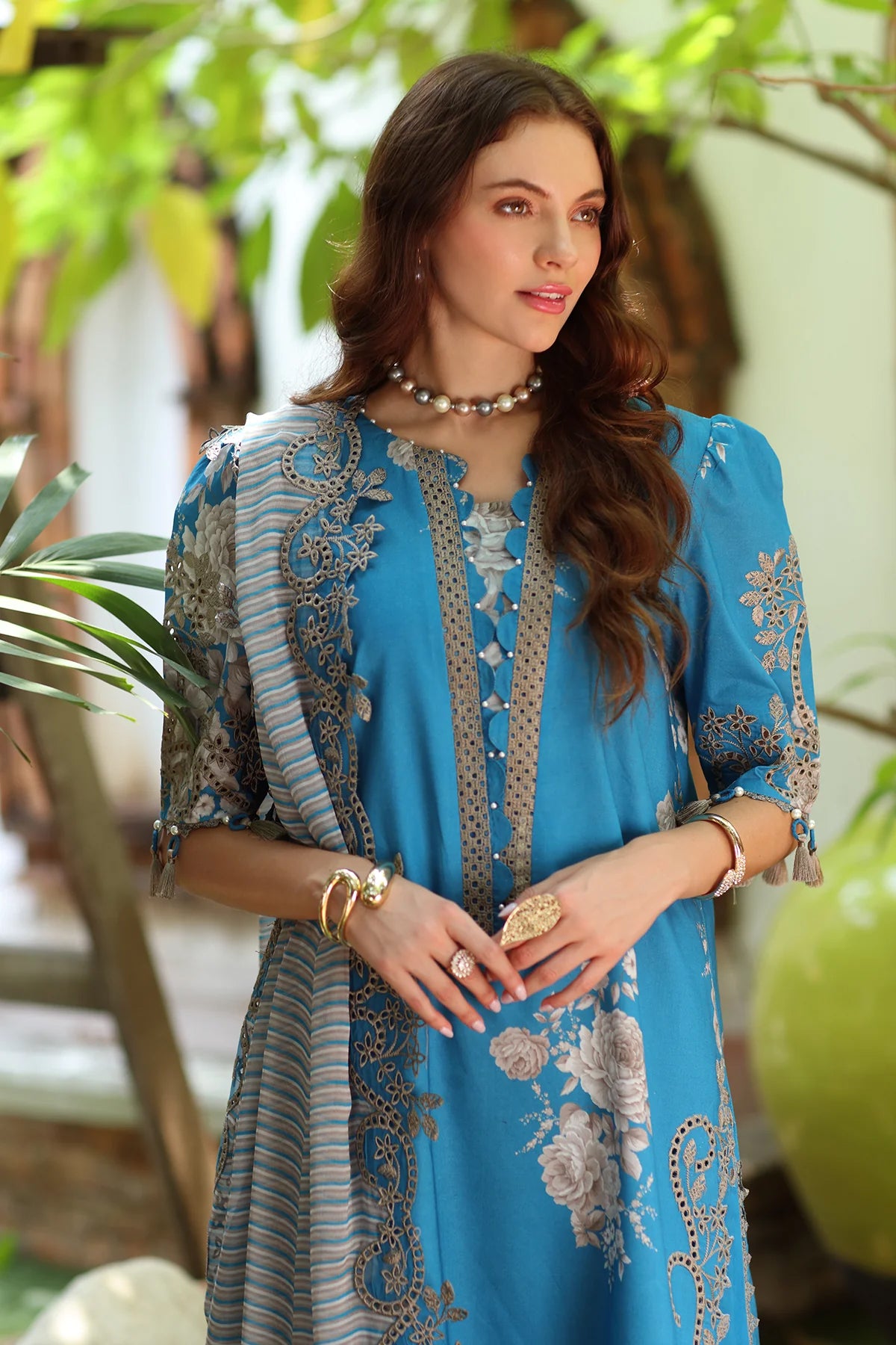 Reem by Charizma | Unstitched Embroidered Lawn Vol-01 Collection - 2026 (RM6- 03)