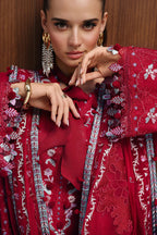 Qalamkar Unstitched Lawn Chikankari Eid Edit'26 (RUBY)