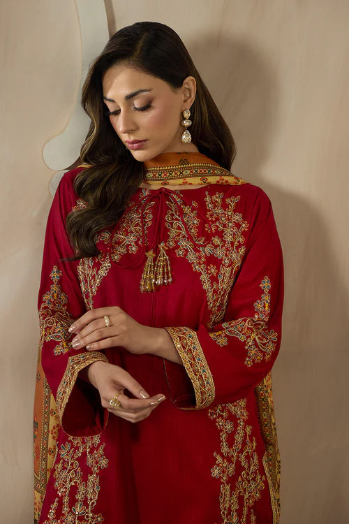 Zarif Stitched Raw Silk Embroidered Eid Collection - 2026 (ZRF-EMC 30)
