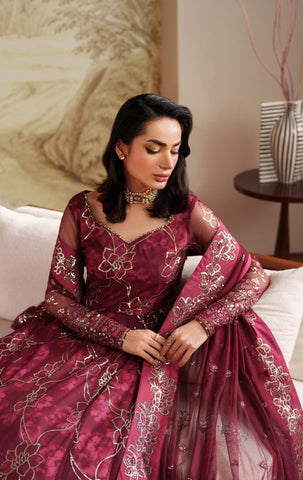 Zarif Zaneera Unstitched Printed & Embroidered Formals Collection - 2025 (FALEK)