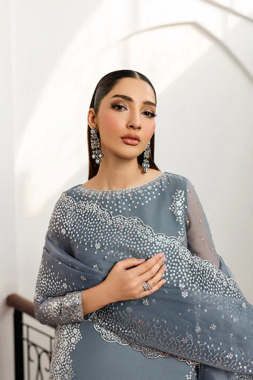 Nourah by Zarif | Unstitched Embroidered Formal Collection - 2026 (ZARMINA)