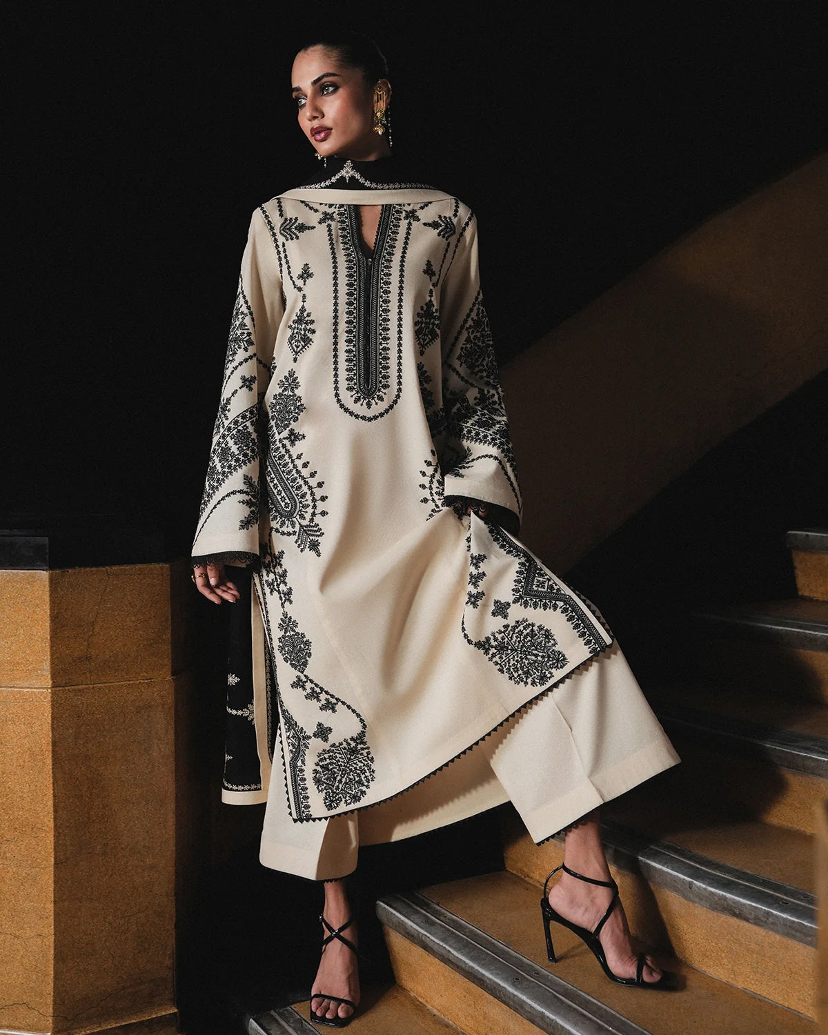 Jugnu by Hussain Rehar | Unstitched Karandi Embroidered Collection - 2026 (NIGAH)