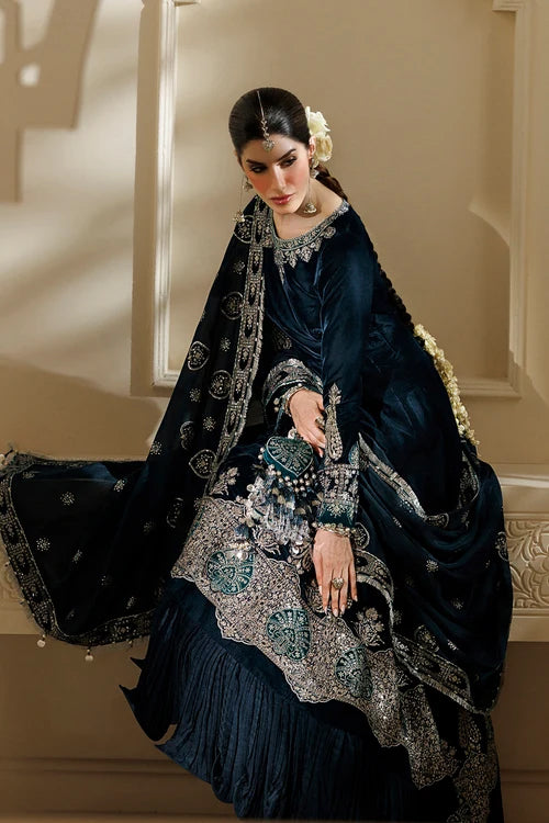 Chandni by Jazmin | Unstitched Embroidered Velvet Formal Collection - 2026 (D-09)