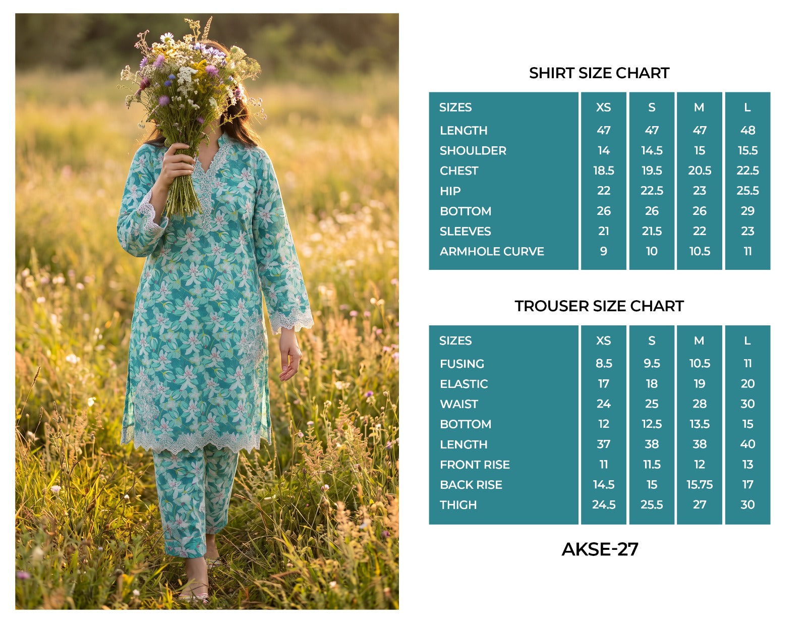 Summer Essentials by Amna khadija | 2pc Emb Co-ords Set Collection'26 (D-05)