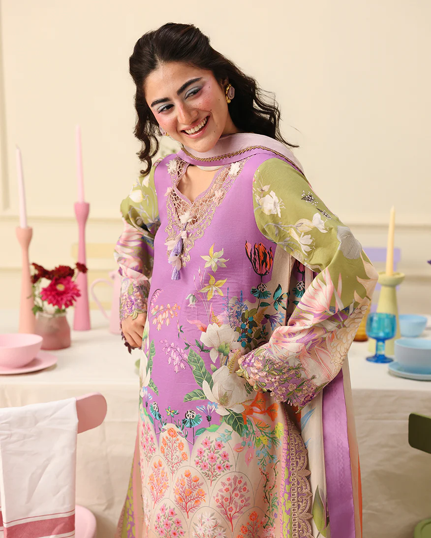 Soleil by Mushq | Unstitched Printed & Embroidered Lawn Collection - 2026 (LILAC WHIM)