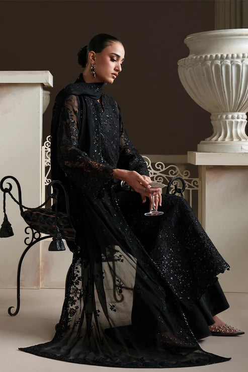 Modern Heirloom by Emaan Adeel | Unstitched Emb Chiffon Formal'26 (OTTILIE)