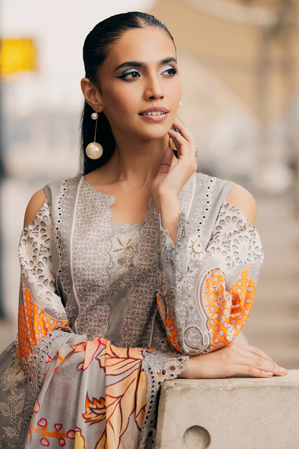 Infinity by Charizma | Unstitched Embroidered Lawn Collection - 2026 (IN6-05)