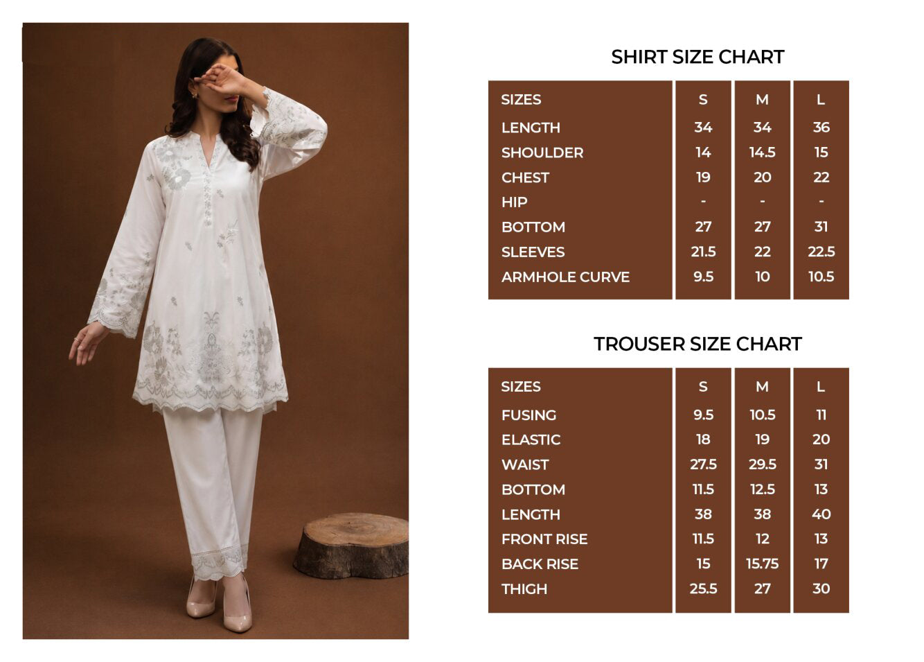 White Luxe by Amna Khadija | Stitched 2pc Embroidered Cotton Collection - 2026 (D-05)