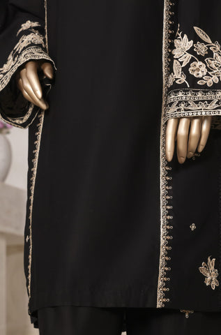 Sadabahar Stitched Vybe 2PC Embroidered Sets Collection - 2025 (BLACK)