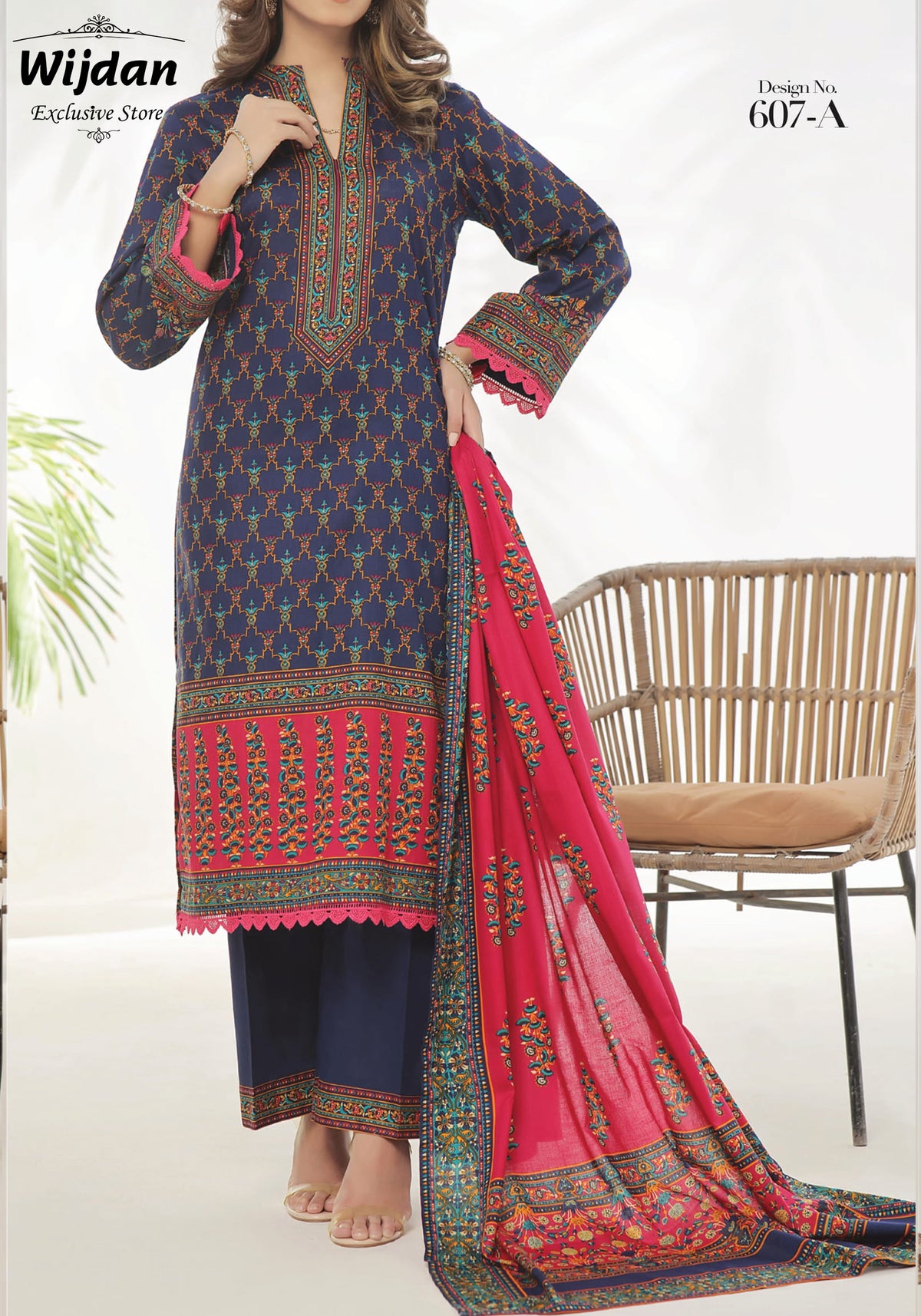 VS Printed Daman Lawn Collection Vol-02 D-607 A