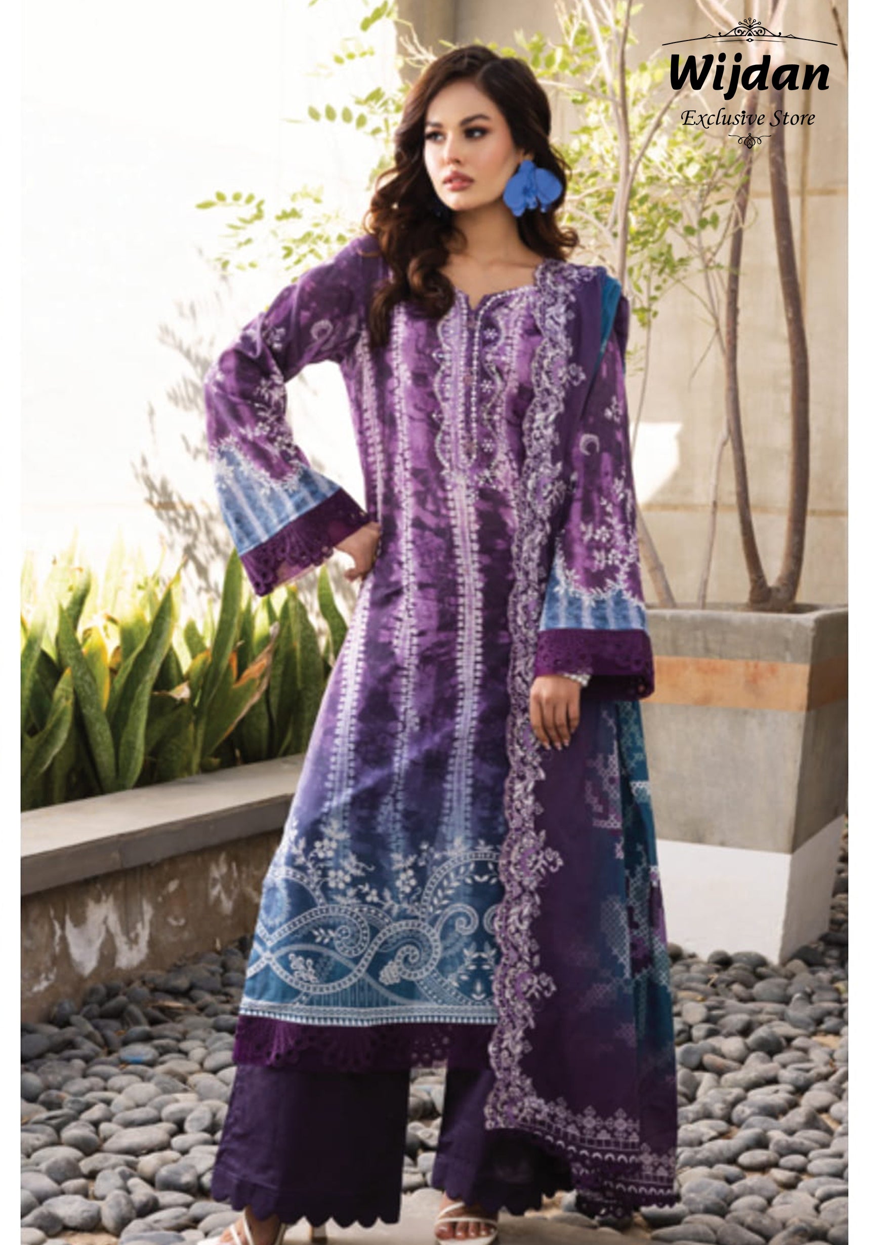 Aafreen Embroidered Lawn Collection by Riaz Arts AF-162