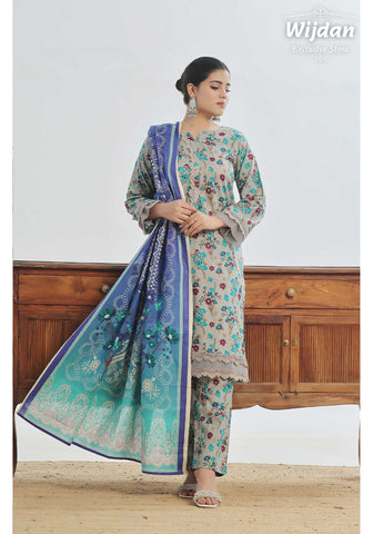 Designer Lawn 3PC Printed Collection D-155