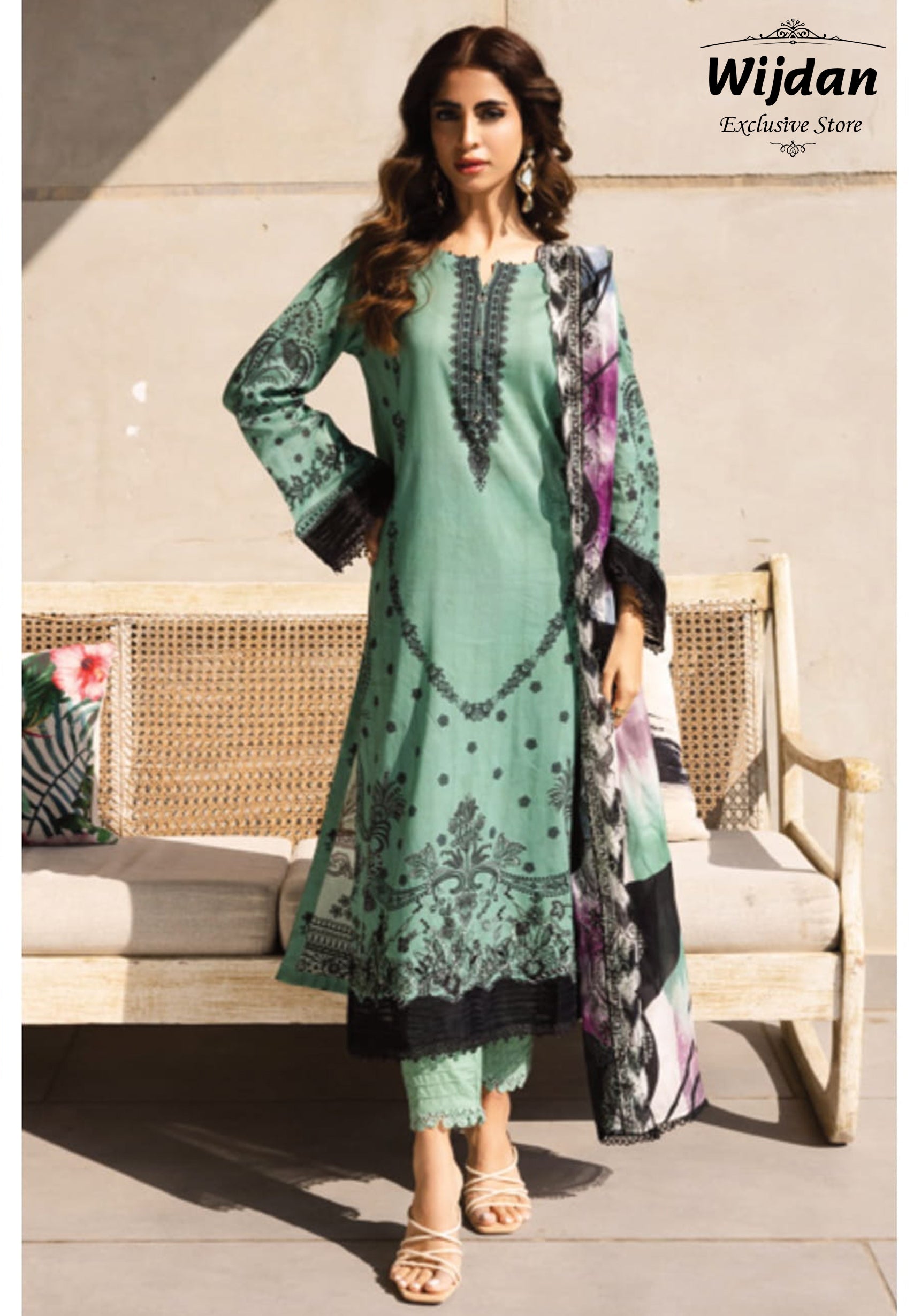 Aafreen Embroidered Lawn Collection by Riaz Arts AF-165
