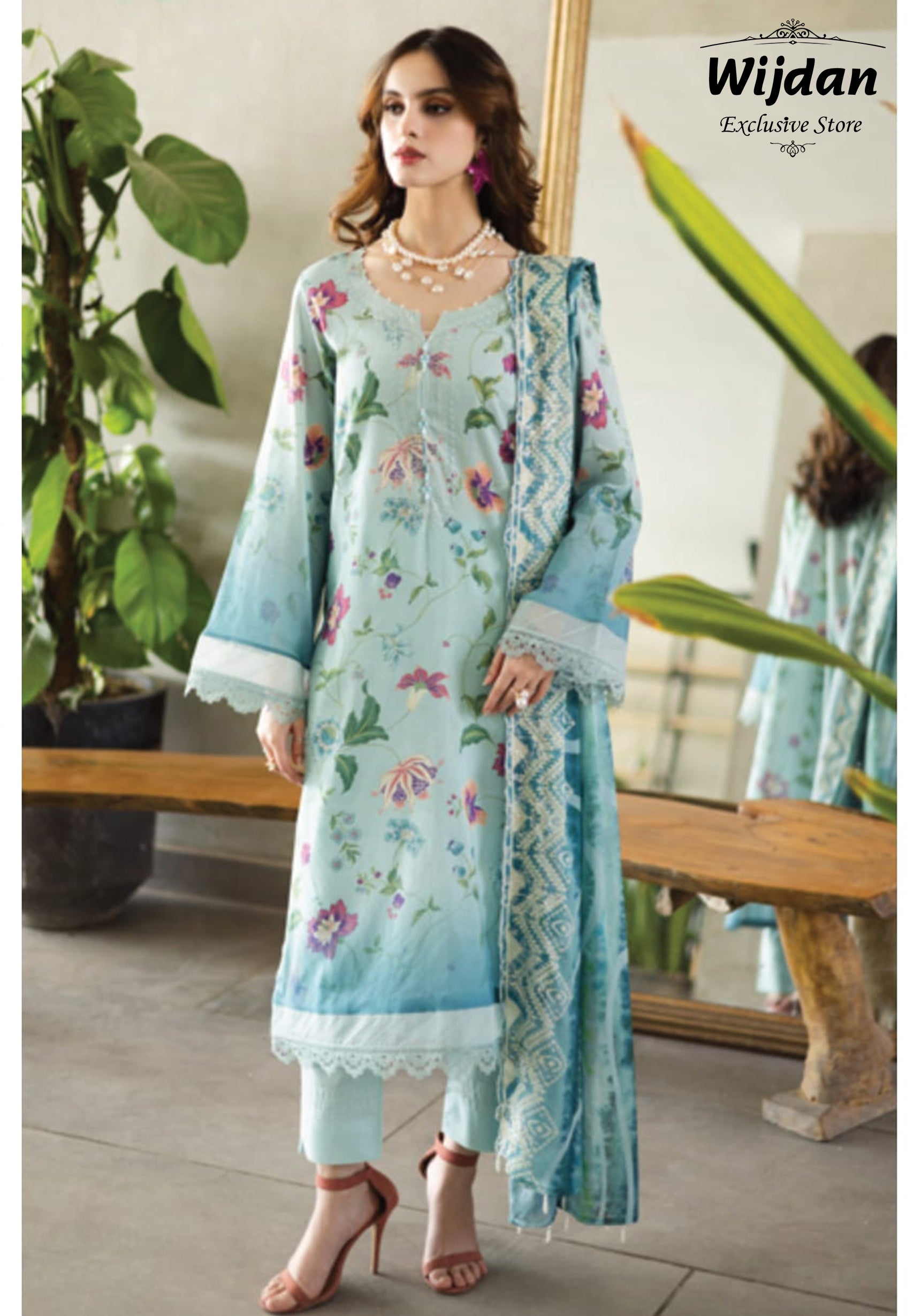 Aafreen Embroidered Lawn Collection by Riaz Arts AF-166