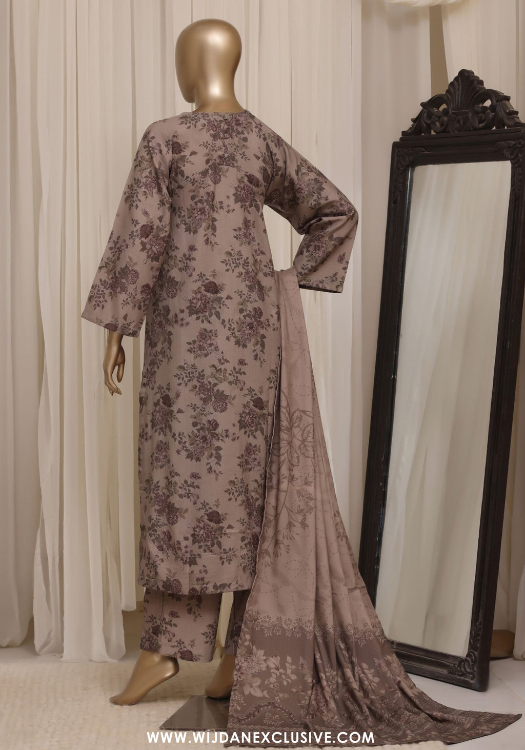 Sadabahar Dhanak Stitched Printed With Shawl Collection - 2026 (D-06)