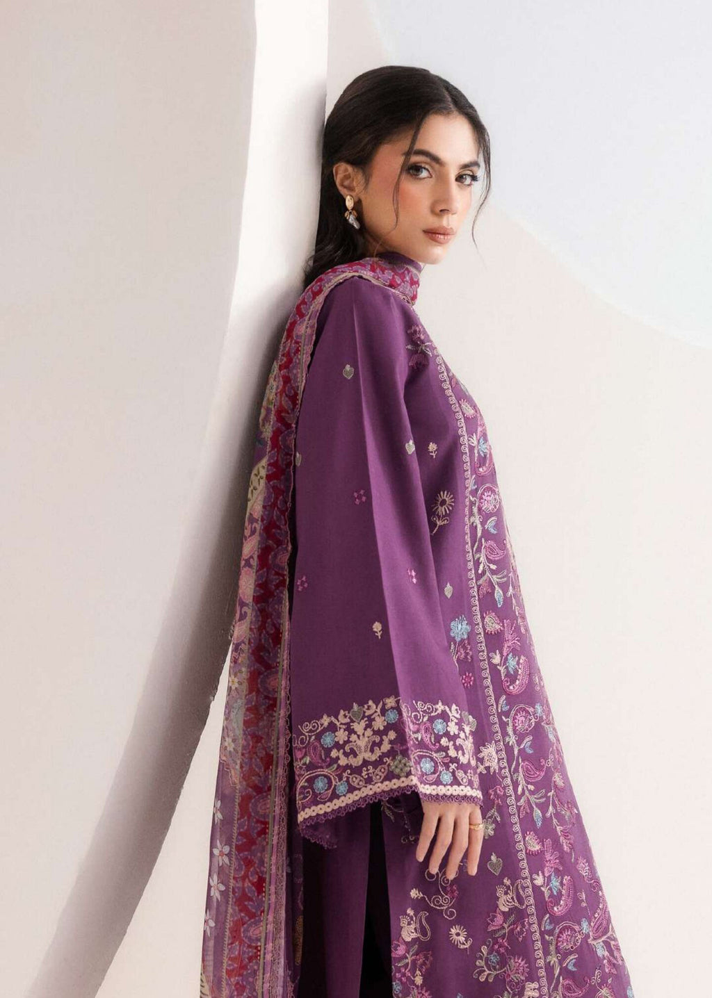 Zync by Florent | Unstitched Intermix Embroidered Viscose Collection'26 (D-06)