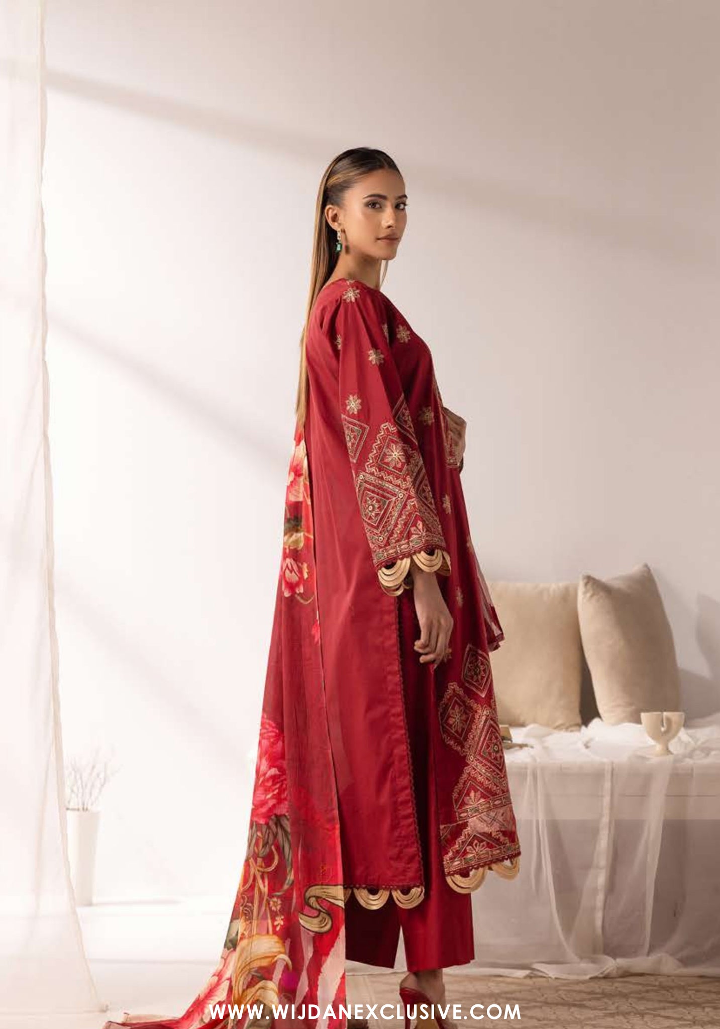 Ibtida by Nur | Unstitched Embroidered Lawn Collection - 2026 (IK-315)