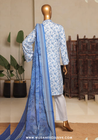 Bin Saeed Stitched Exclusive Printed 3PC Lawn Collection'25 Vol-11 D-06