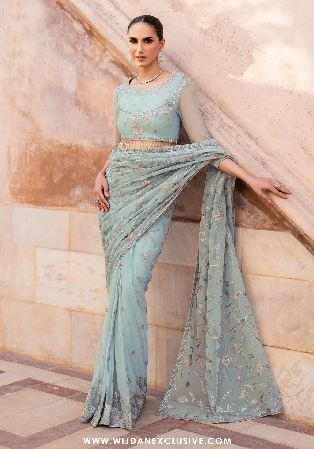 Sahiba Embroidered Net Formals - 2025 by Zarif SBA-06 INEESA