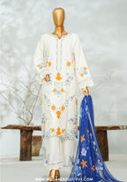 Bin Saeed Stitched Applique Kari Luxury 3pc Collection - 2026 (D-06)
