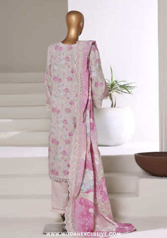 Sadabahar Stitched Laser Fusion Chikankari Khaddar Collection - 2025 (BABY PINK)