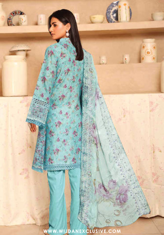 Aleeha Unstitched Embroidered Lawn Chikankari Collection - 2025 by Johra JH-948