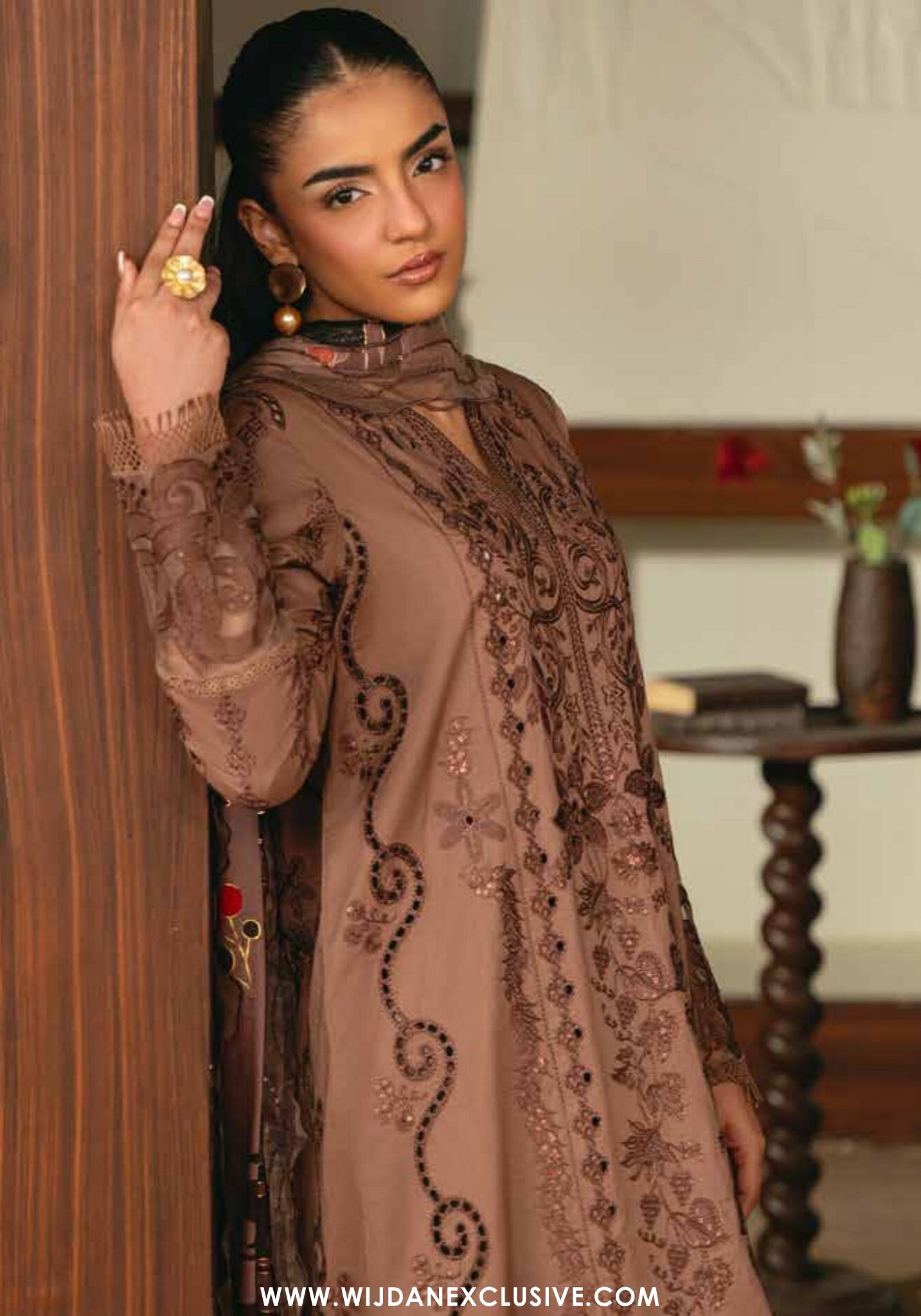 Elsa by Marjjan | Unstitched Embroidered Lawn Collection - 2026 ( 211-B)