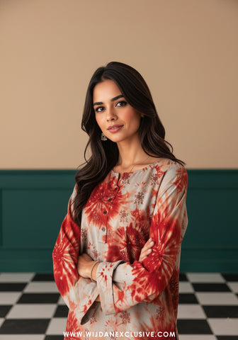 Abrish by Sobia Waseem | Unstitched Doriya Linen Embroidered Collection - 2025 D-01