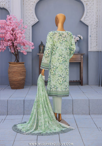 HZ Premium Unstitched Embroidered Lawn Collection - 2026 PEC-615