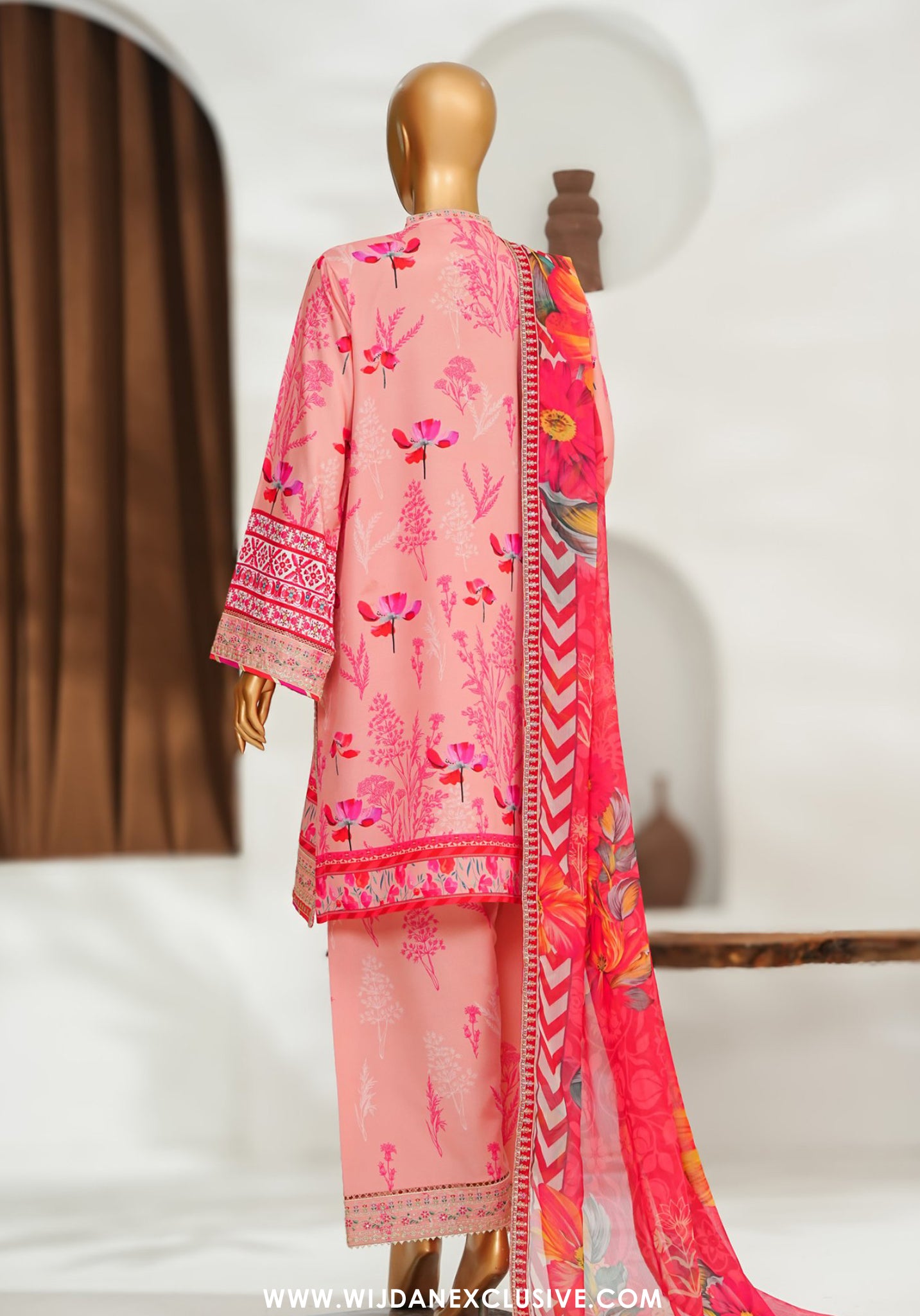 Bin Saeed Stitched With Eid festive Farshi Shalwar Collection - 2026 (D-06)