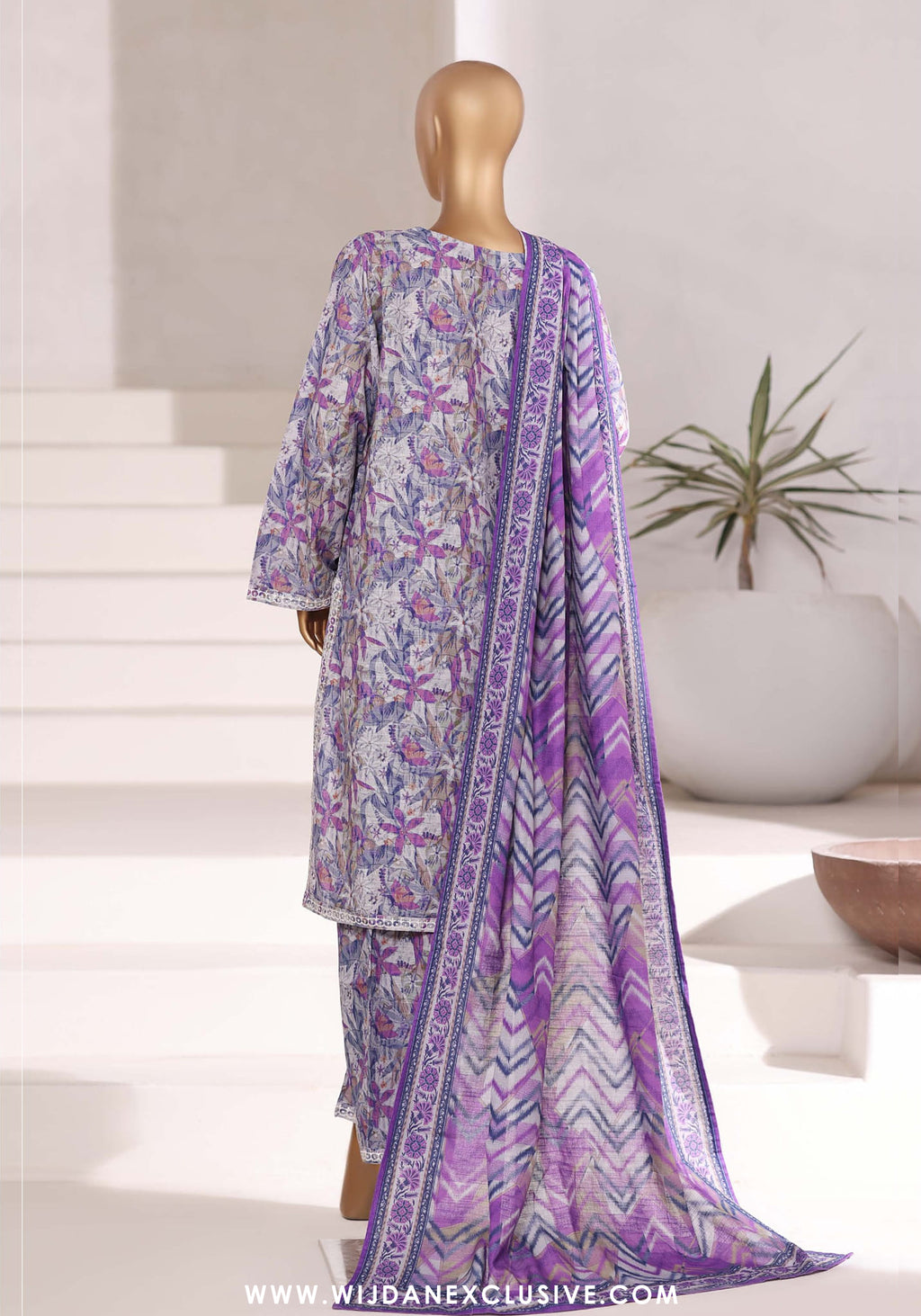 Sadabahar Stitched Khaddar Fall Embroidered Collection - 2025 (PURPLE)