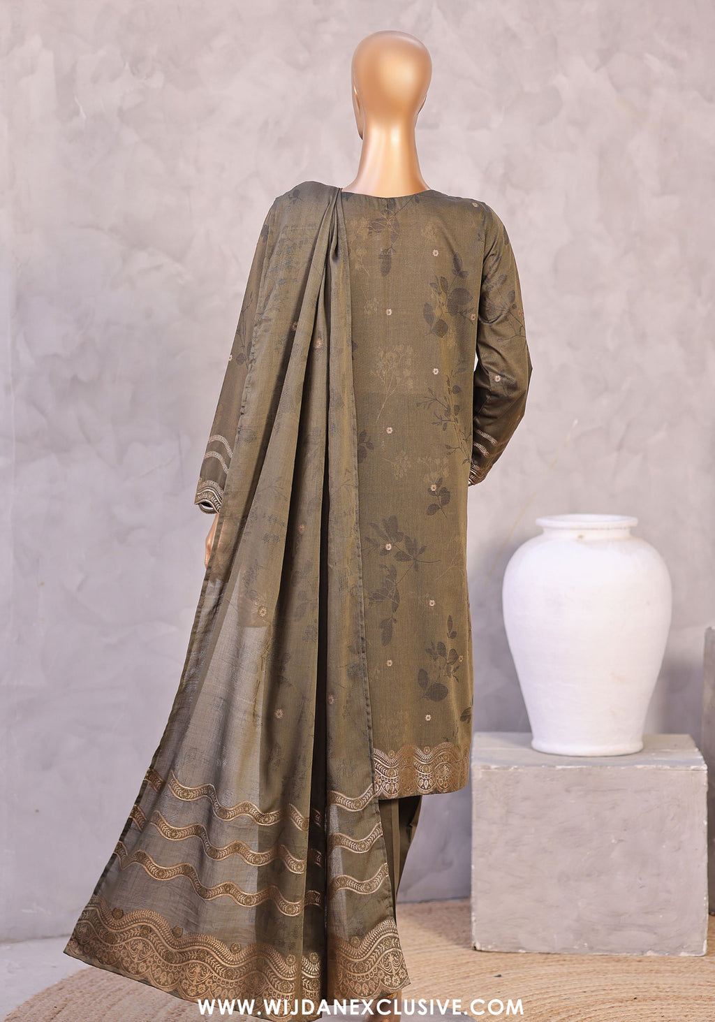 HZ Valencia Jacquard Embroidered Unstitched Lawn Collection - 2026 (VJE-7108)