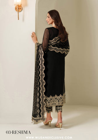Alizeh Reena Handmade Unstitched Luxury Chiffon Collection - 2025 (RESHMA)