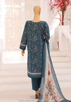 HZ Unstitched Platinum Floral Printed Lawn Collection - 2026 (D-06)