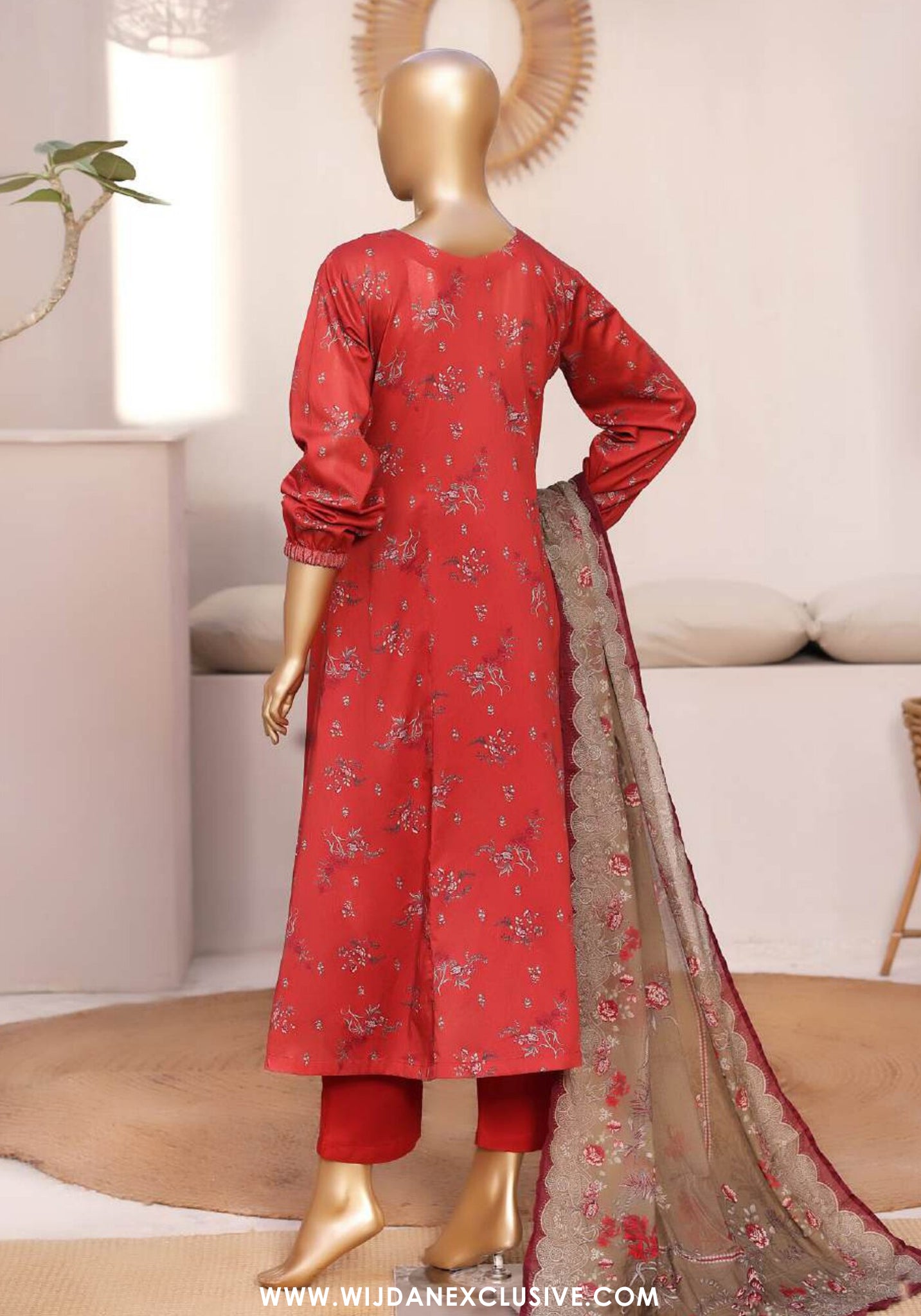 Bin Saeed Stitched Exclusive Printed Lawn 3pc Frock Vol-01 Collection - 2026 (D-06)