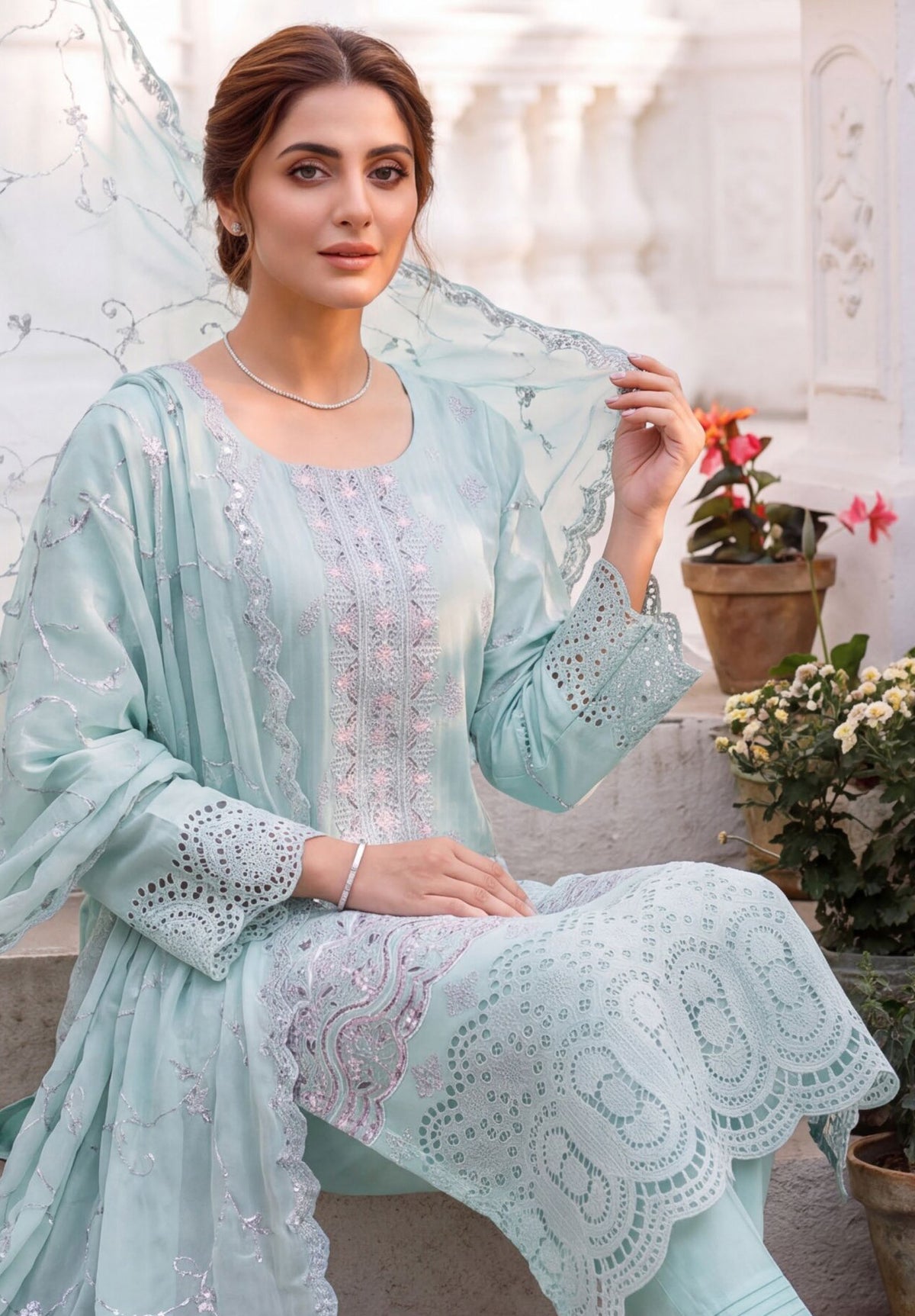 Kavya Gold by Wijdan | Unstitched Cotton Embroidered Collection - 2026 (D-06)