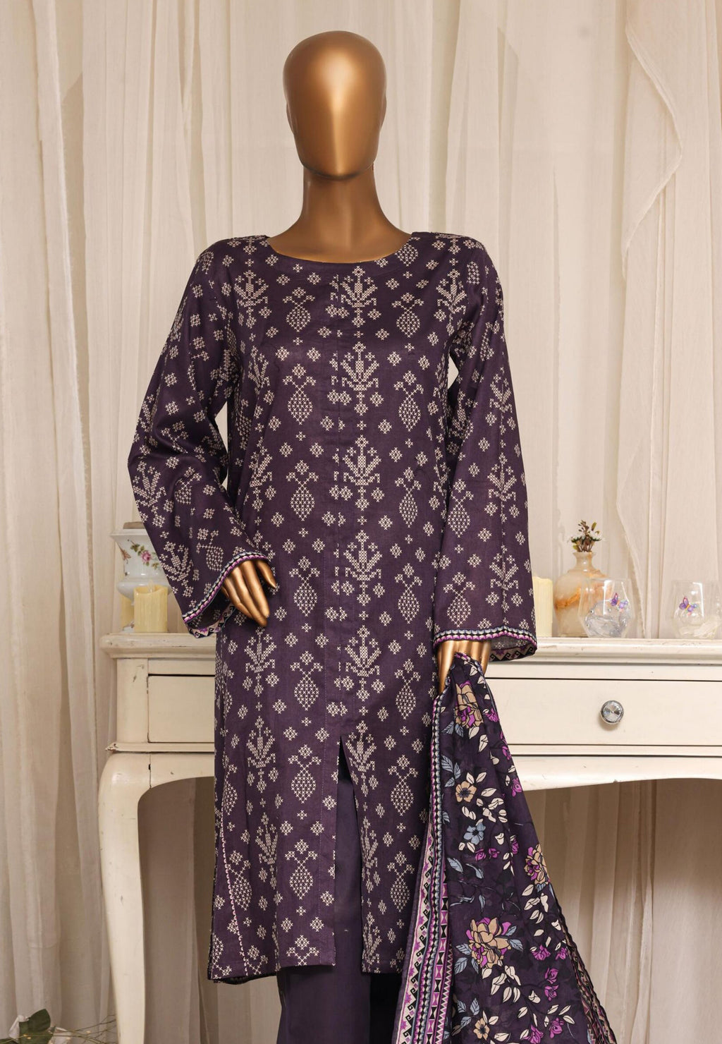 Daily Wear by HZ Textile | Stitched Printed Lawn Collection - 2026 (D-06)