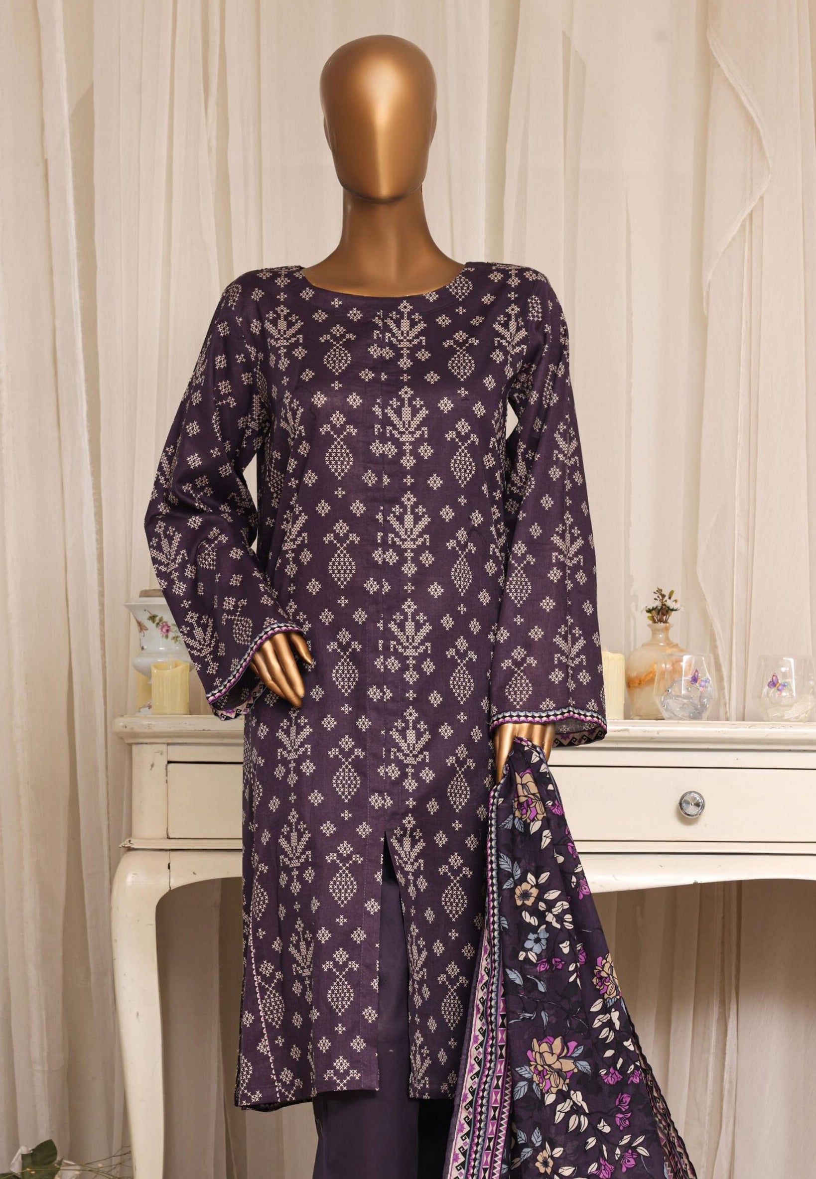 Daily Wear by HZ Textile | Stitched Printed Lawn Collection - 2026 (D-06)