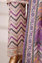 Malika by Sadabahar | Stitched Embroidered Khaddar Collection - 2025 (LILAC)