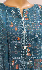 HZ Unstitched Platinum Floral Printed Lawn Collection - 2026 (D-06)