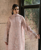 Lazawal by Lamisah | Unstitched Embroidered Formal Chiffon Collection - 2026 (PINK BLOSSOM)
