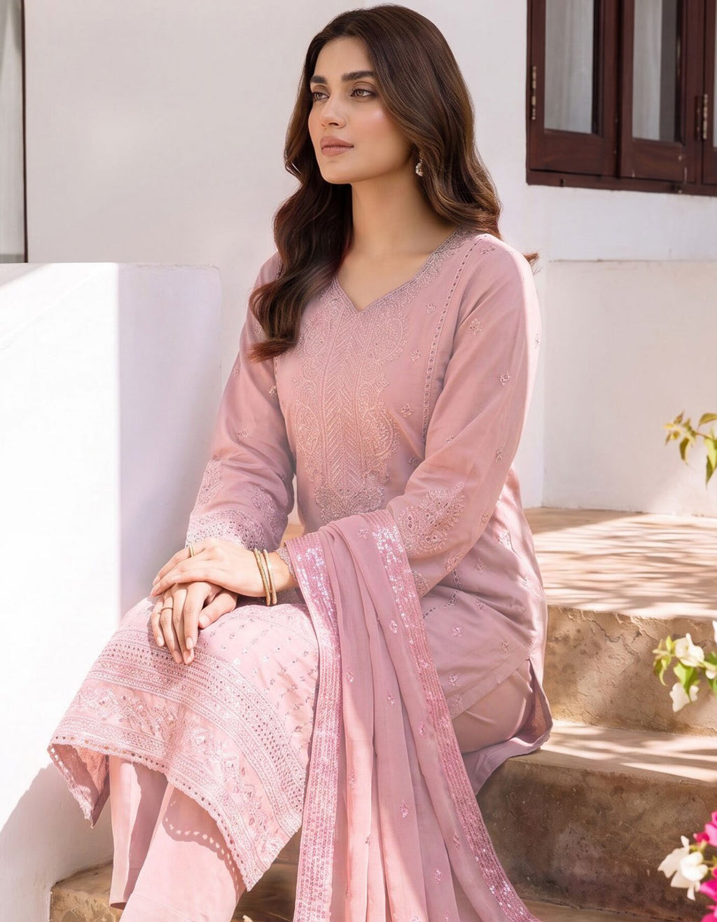 Chand Tara by Wijdan | Unstitched Exclusive Emb Cutdana Jacquard Collection'26 (D-06)