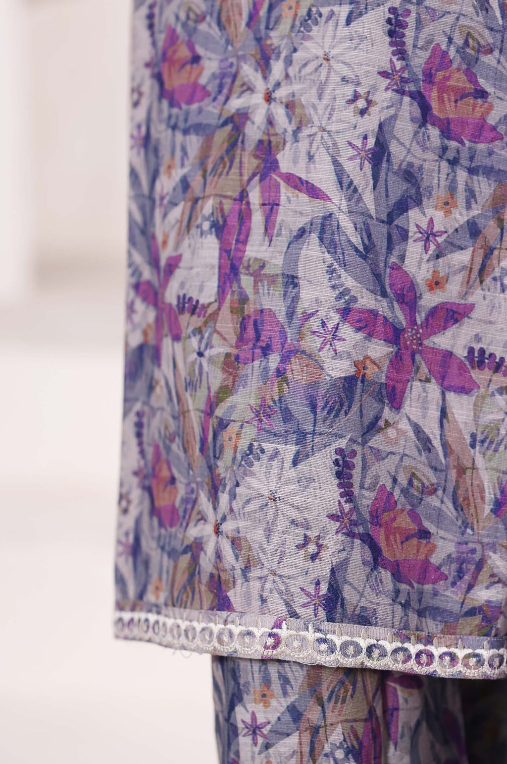 Sadabahar Stitched Khaddar Fall Embroidered Collection - 2025 (PURPLE)