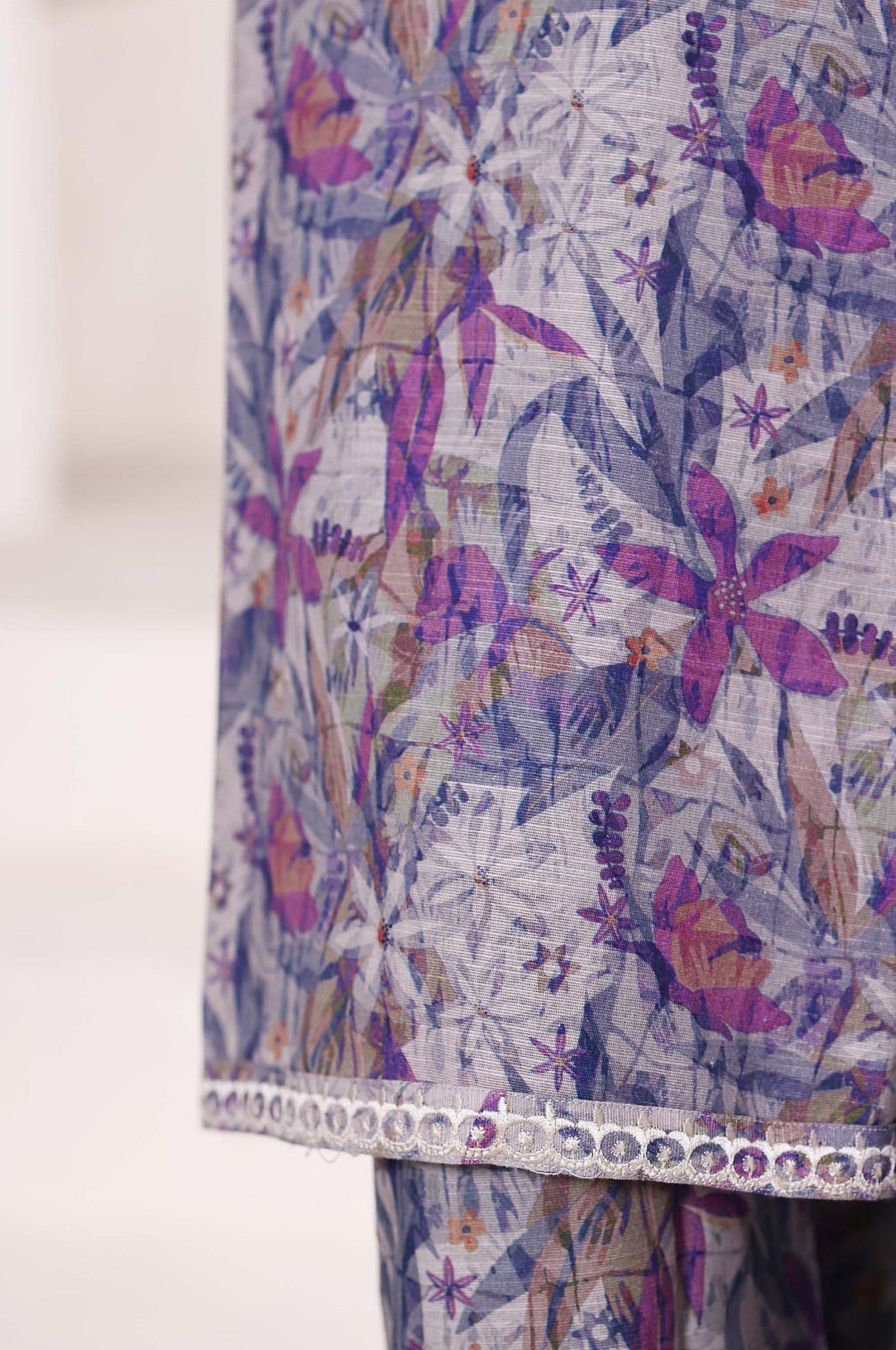 Sadabahar Stitched Khaddar Fall Embroidered Collection - 2025 (PURPLE)
