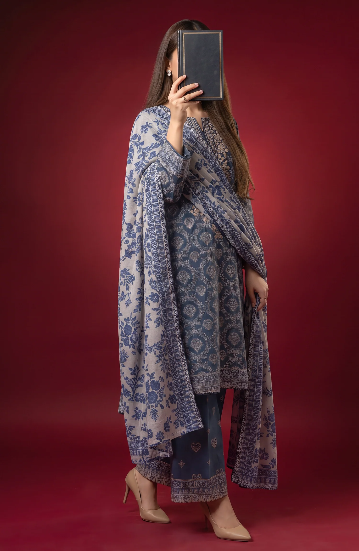Rang E Bahar by Amna Khadija | Stitched Embroidered Lawn Collection - 2026 (D-06)