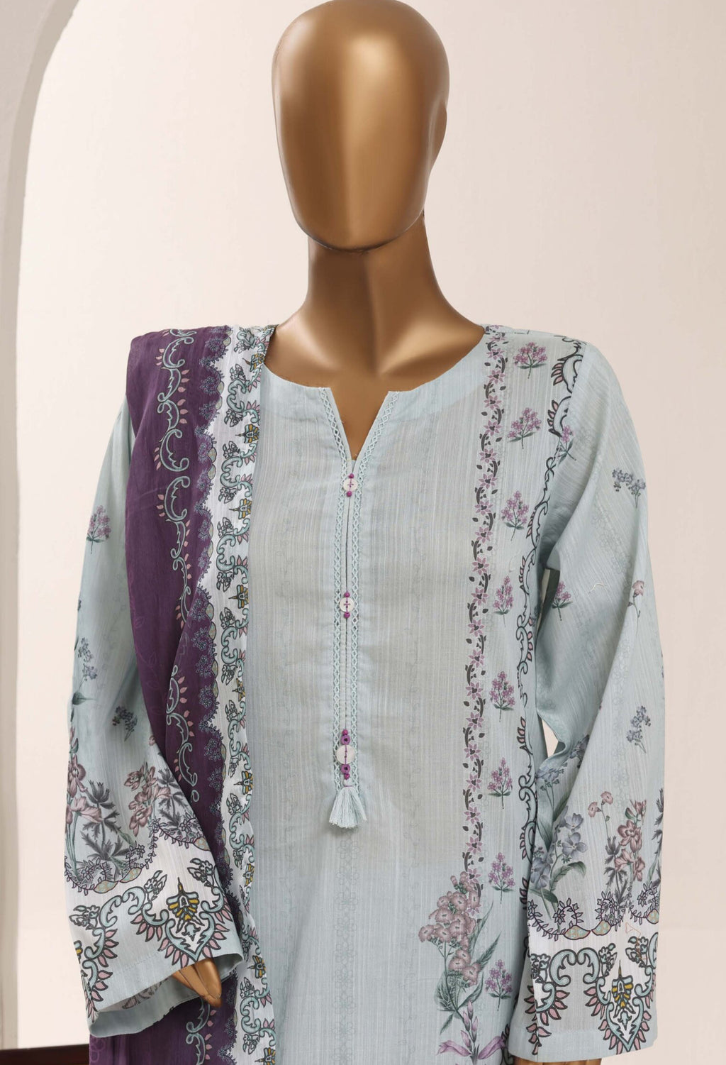 Sadabahar Stitched Printed Lawn Vol-12 Collection – 2026 (D-06)